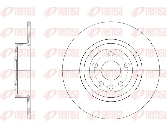 REMSA LAND ROVER диск гальм. задн. RANGE ROVER EVOQUE 2.0 11- remsa 6204700