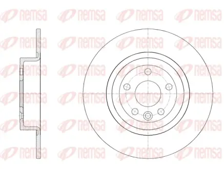 REMSA LAND ROVER диск гальм. задн. RANGE ROVER EVOQUE 2.0 11- remsa 6204700 Рендж (ленд) ровер Эвок