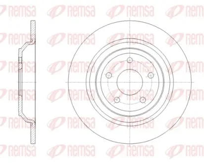 REMSA FORD Гальмівний диск FOCUS IV 1.0-2.3 18- Remsa 6209500
