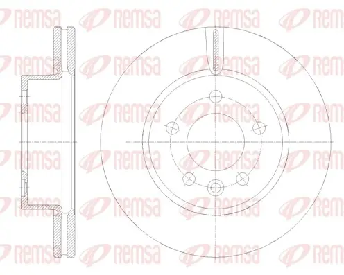 REMSA VW диск гальм. передн. CRAFTER 16- remsa 6211710