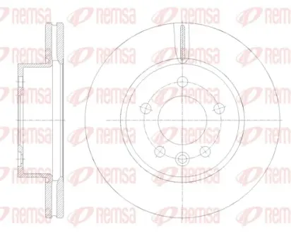 REMSA VW диск гальм. передн. CRAFTER 16- Remsa 6211710