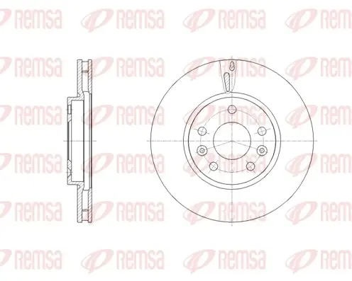 REMSA RENAULT Гальмівний диск передн. MEGANE 1.6 16-, TALISMAN 1.6 15- remsa 6213010