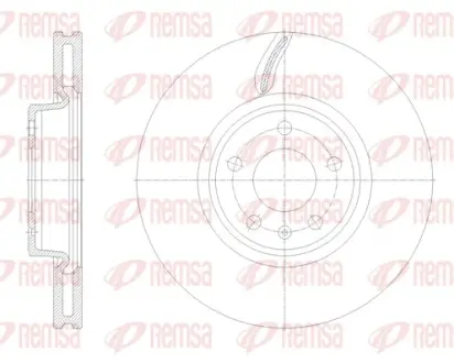 REMSA AUDI Диск гальм. передн. A4 Allroad 16- Remsa 6213110