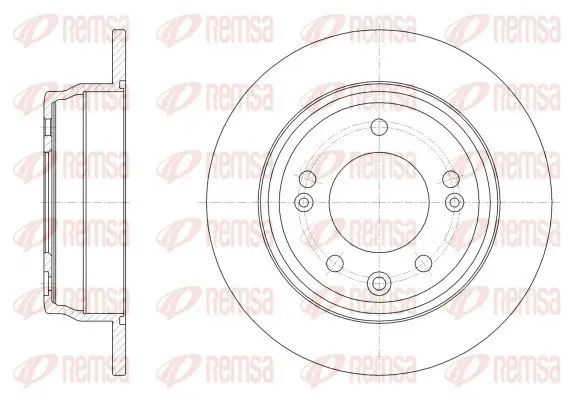 REMSA HYUNDAI диск гальмівний задн. Elantra 06- Remsa 6251700 (фото 1)