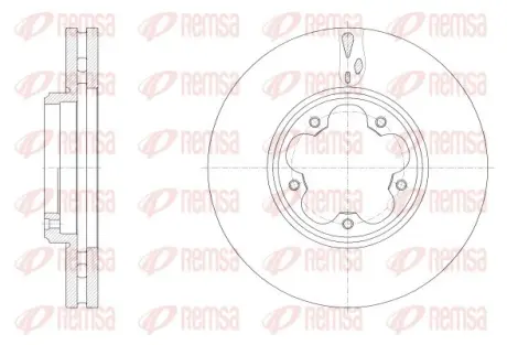 REMSA FORD гальмівний диск передній TOURNEO CUSTOM V362 15-, TRANSIT V363 13- Remsa 62547.10