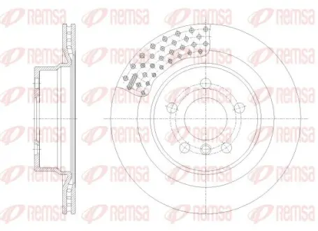 REMSA BMW Гальмівний диск задн. 3/G20 21- remsa 6255110