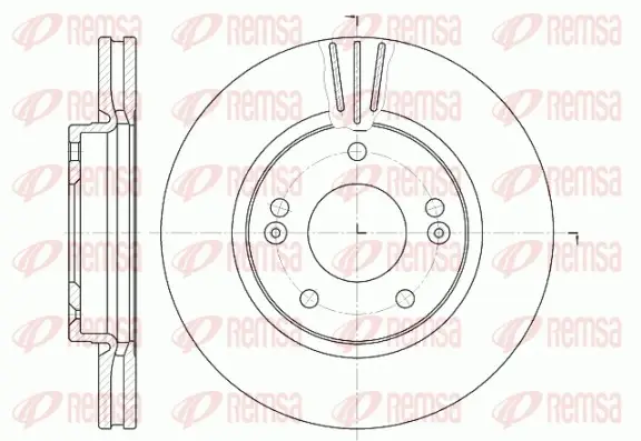 REMSA HYUNDAI диск передн. гальмівний Santa Fe remsa 666710