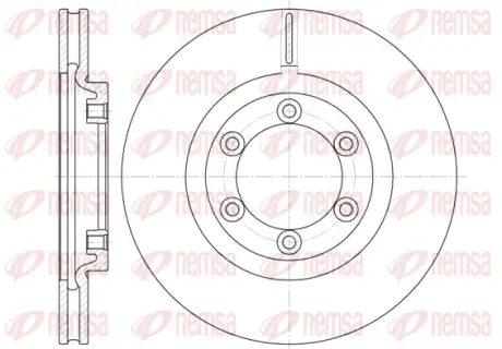 REMSA SSangYong диск гальмівний передній Rexton, Korando Remsa 675410