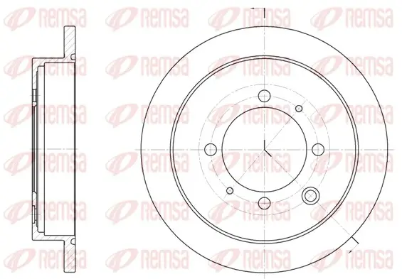 REMSA HYUNDAI Гальм. диск задн. SONATA III (Y-3) 2.0 i 96-98 Remsa 690700 (фото 1)