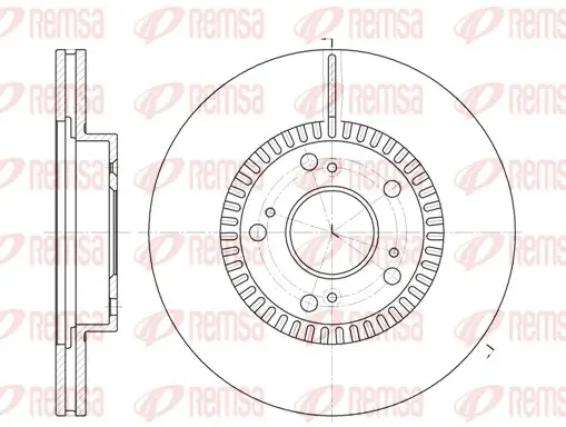 REMSA HONDA гальмівний диск передн.Civic VIII 05-,Stream 01 - remsa 696210