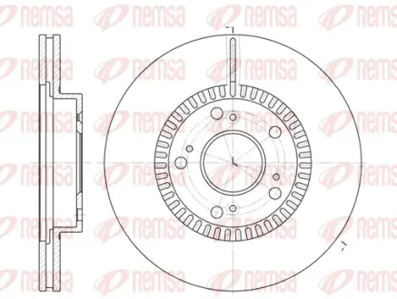REMSA HONDA гальмівний диск передн.Civic VIII 05-,Stream 01 - remsa 696210 Хонда Степвагон