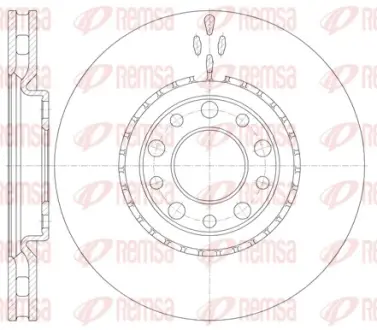 REMSA гальмівний диск передн. Alfa Romeo 159,Brera remsa 696410 Фиат 500
