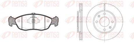 Передние тормозные колодки remsa 846102