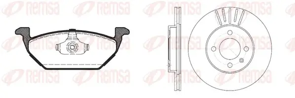 REMSA SEAT К-кт гальм. колодки + диски CORDOBA (6K1, 6K2) 1.9 SDI 99-02 remsa 863303