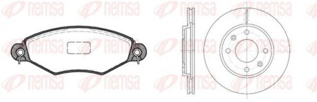 Передние тормозные колодки remsa 864307