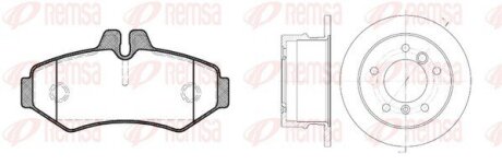 Задние тормозные колодки remsa 873300