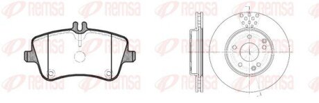 Передние тормозные колодки remsa 876800