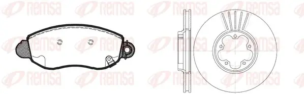 REMSA FORD К-кт гальм. колодки + диски TRANSIT 2.0TD 00- Remsa 8772.01 (фото 1)