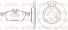 REMSA BMW К-кт гальм. колодки + диски передн.MINI Cooper,One 01- Remsa 8864.00