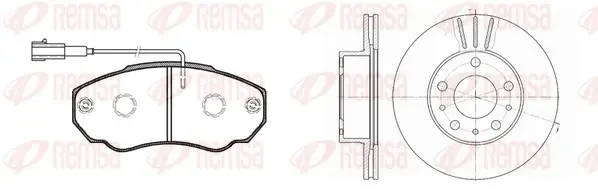 REMSA CITROEN К-т гальмівних колодок + диски JUMPER 1000/1400kg Remsa 896000 (фото 1)