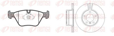 BMW К-кт гальмівні колодки + диски перед. 2,5/3,0: E46, X3(E83) remsa 896300
