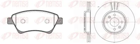 REMSA RENAULT К-кт гальм. колодки + диски Megane II, Kangoo 02- remsa 897602 Рено Гранд Сценик