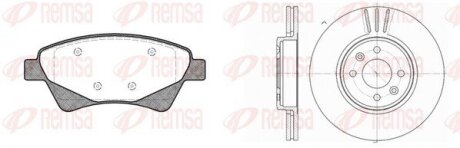 Передние тормозные колодки remsa 897603