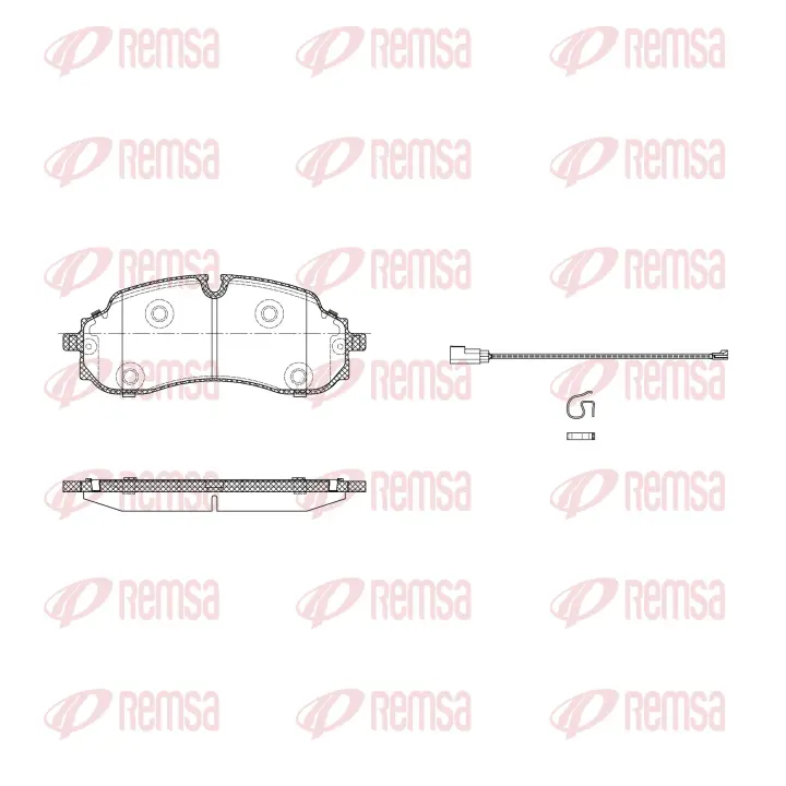 REMSA FORD К-кт гальмівних колодок TRANSIT V363 (FED, FFD) E-TRANSIT 22-25 Remsa X202401 (фото 1)
