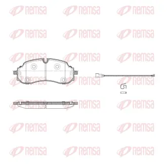 REMSA FORD К-кт гальмівних колодок TRANSIT V363 (FED, FFD) E-TRANSIT 22-25 remsa X202401