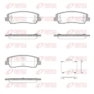REMSA HYUNDAI Гальмівні олодки задн. STARIA (US4) 2.2 CRDi (US4V) 21- remsa X204402