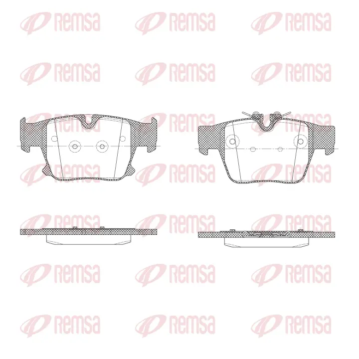 REMSA BMW Гальмівні колодки 5 (G60, G90, G68) 520 d Mild-Hybrid 23- remsa X204700