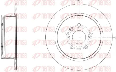 Диск гальмівний Remsa 6165000
