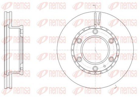 Диск гальмівний remsa 61706.10