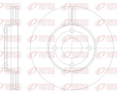 Диск гальмівний remsa 6177810