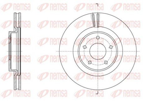 Диск гальмівний remsa 6179010