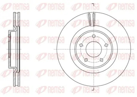 Диск гальмівний remsa 6179010
