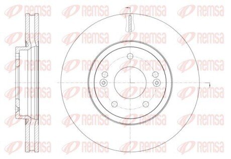 Диск гальмівний remsa 6188510