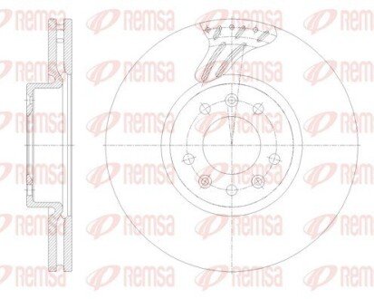 Диск гальмівний remsa 6212210