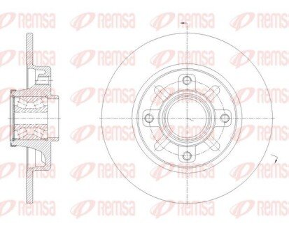 Диск гальмівний remsa 62137.20