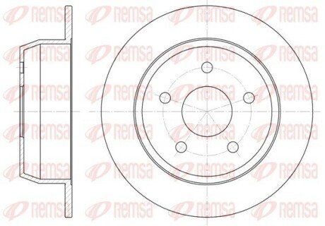 Диск гальмівний remsa 662800 на Jeep Cherokee