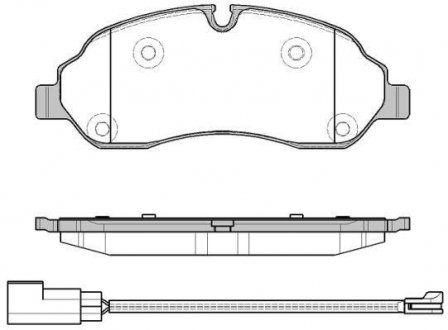 Передні тормозні (гальмівні) колодки remsa 1602.02