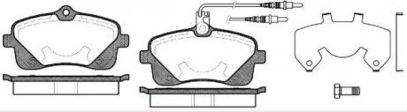 Передние тормозные колодки remsa 1102.02