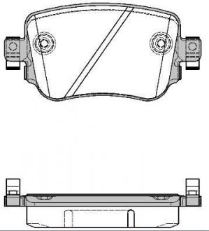 Задні тормозні (гальмівні) колодки remsa 1549.08
