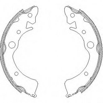Колодки ручного (стоячого) гальма remsa 4096.00