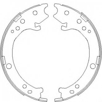 Колодки ручного (стоячого) тормоза remsa 4690.00