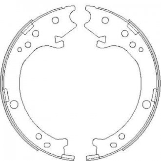 Колодки ручного (стоячого) тормоза remsa 4690.00