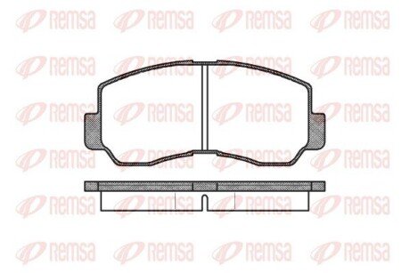 Колодки гальмівні дискові (комплект 4 шт) remsa 009440