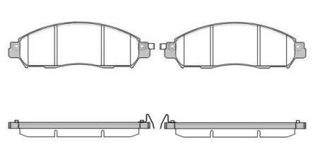 Передні тормозні (гальмівні) колодки remsa 1612.04