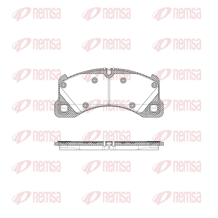Передние тормозные колодки remsa 134545