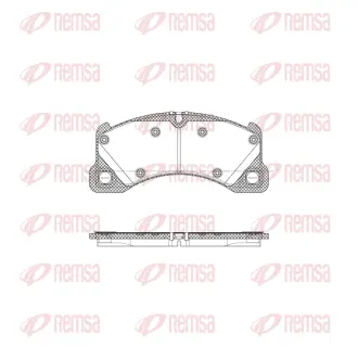 Передние тормозные колодки remsa 134545 Porsche Cayenne